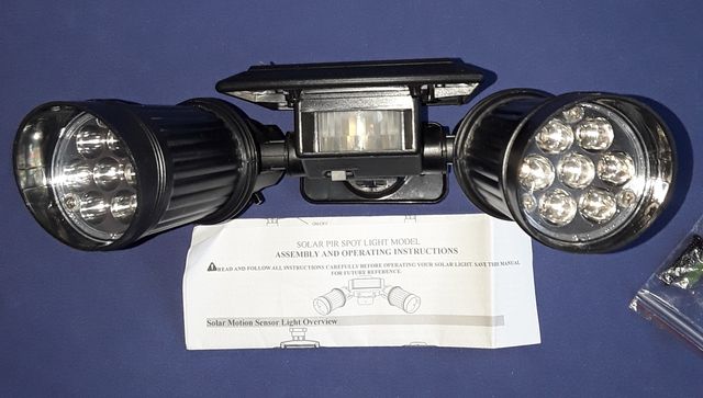 Foco Solar LED Exterior PIR