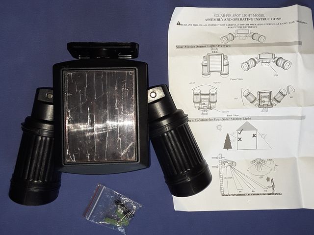 Foco Solar LED Exterior PIR