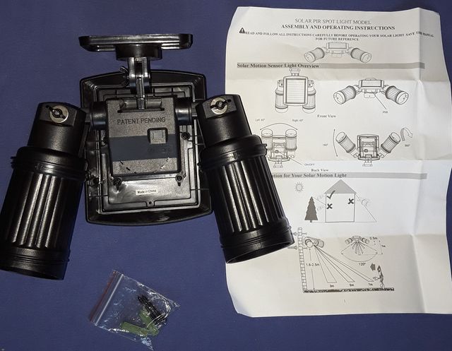 Foco Solar LED Exterior PIR