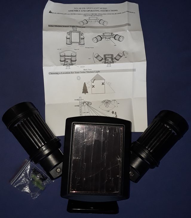 Foco Solar LED Exterior PIR