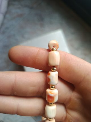 Collana vintage  in conchiglia anni50 creata amano