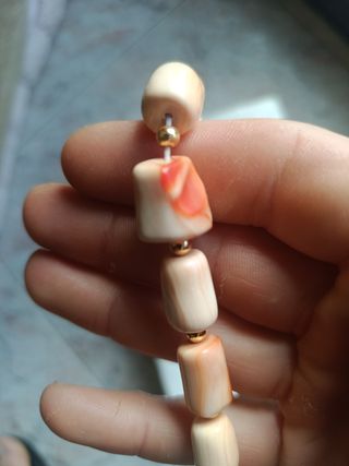 Collana vintage  in conchiglia anni50 creata amano