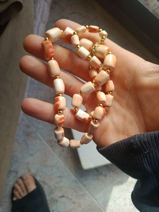 Collana vintage  in conchiglia anni50 creata amano