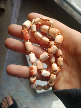 Collana vintage  in conchiglia anni50 creata amano