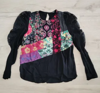 Blusa Desigual Patchwork Talla M