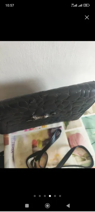 Borsa o pochette nera a tracolla porfois