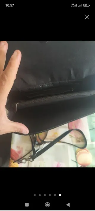 Borsa o pochette nera a tracolla porfois