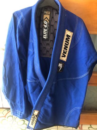 Kimono Jiu Jitsu Venum Elite 4.0 Azul A3