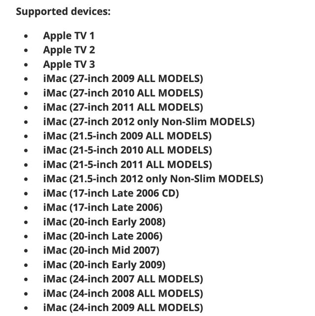 Mando a distancia Apple A1156