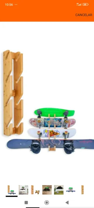 Soporte de pared para tablas de surf snowboard...