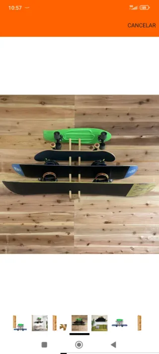 Soporte de pared para tablas de surf snowboard...