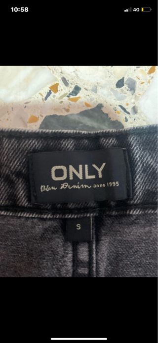 Gonna in jeans nera  asimmetrica