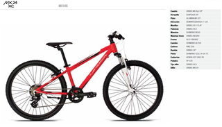 Bicicleta Orbea MX 24 XC 12