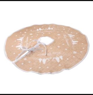 Tappeto per albero di Natale in iuta