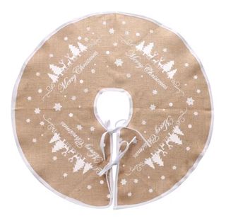 Tappeto per albero di Natale in iuta