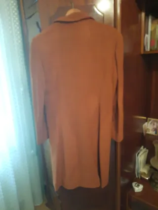 Chaquetón marrón anaranjado, color teja