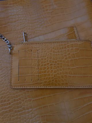 Bolso Zara Mostaza Cocodrilo
