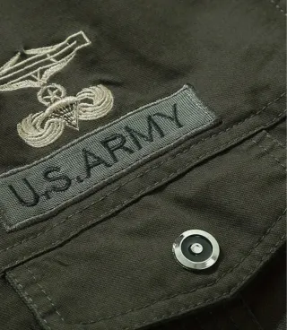 Chaqueta Militar Hombre Verde