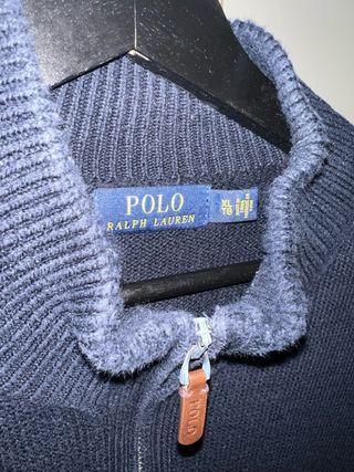 Jersey Polo Ralph Lauren cuello alto azul