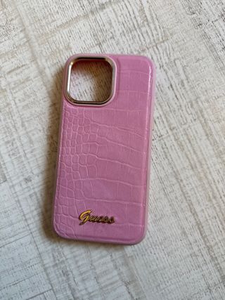 Custodia iPhone 14 Pro Max Guess Rosa Coccodrillo