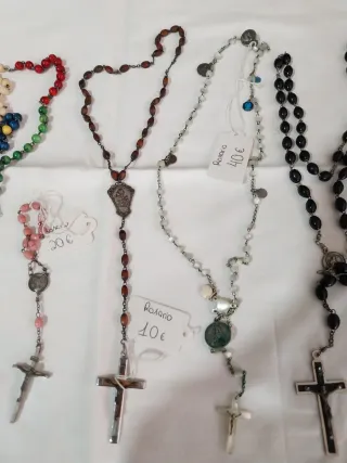 Lote de rosarios antiguos 6 unidades 120
