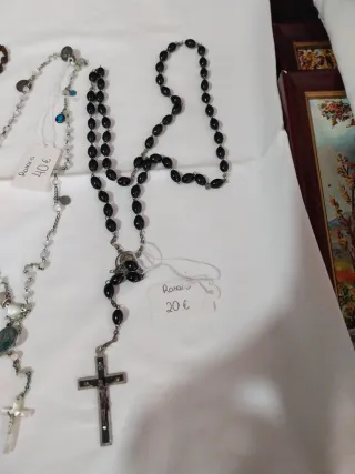 Lote de rosarios antiguos 6 unidades 120