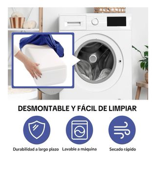 Cojín Yoga Rectangular Azul