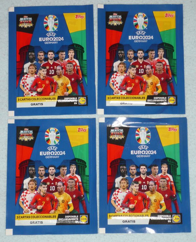 4 Sobres Cerrados Eurocopa 2024 - Lidl