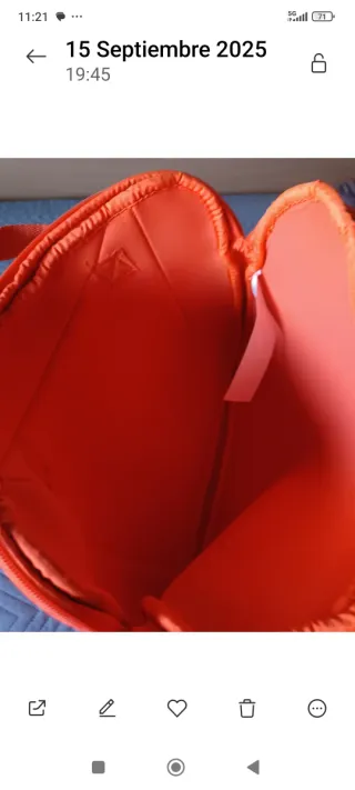 Maletín ordenador naranja nuevo