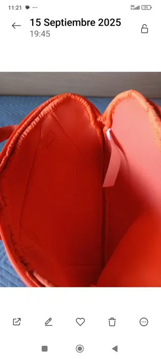 Maletín ordenador naranja nuevo