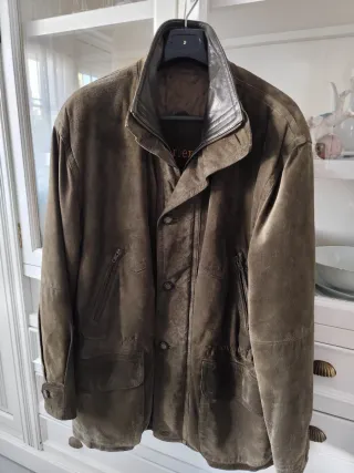 Chaquetón Ante Burberry Verde Oliva