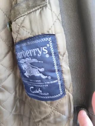 Chaquetón Ante Burberry Verde Oliva