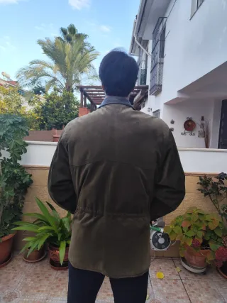 Chaquetón Ante Burberry Verde Oliva