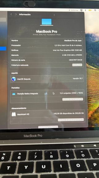MacBook Pro 13 2018 i5 8GB
