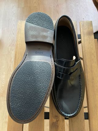 Mocasines Mango Negros talla 41 Loafers