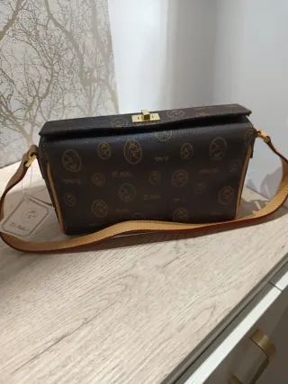 Bolso El Potro Marrón y Dorado Nuevo 23x16