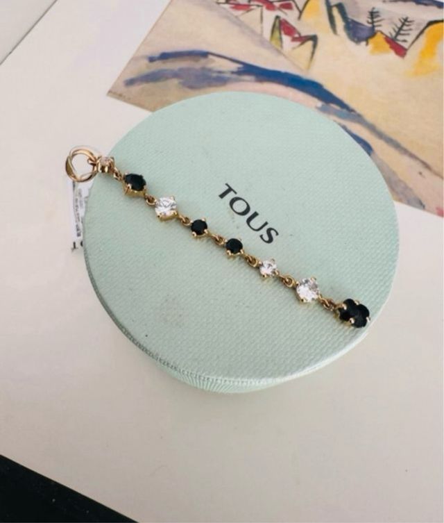 Colgante Tous Glaring Vermeil Negro y Dorado