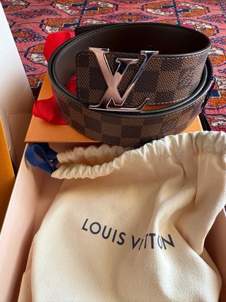 Cintura Louis Vuitton Damier Ebene