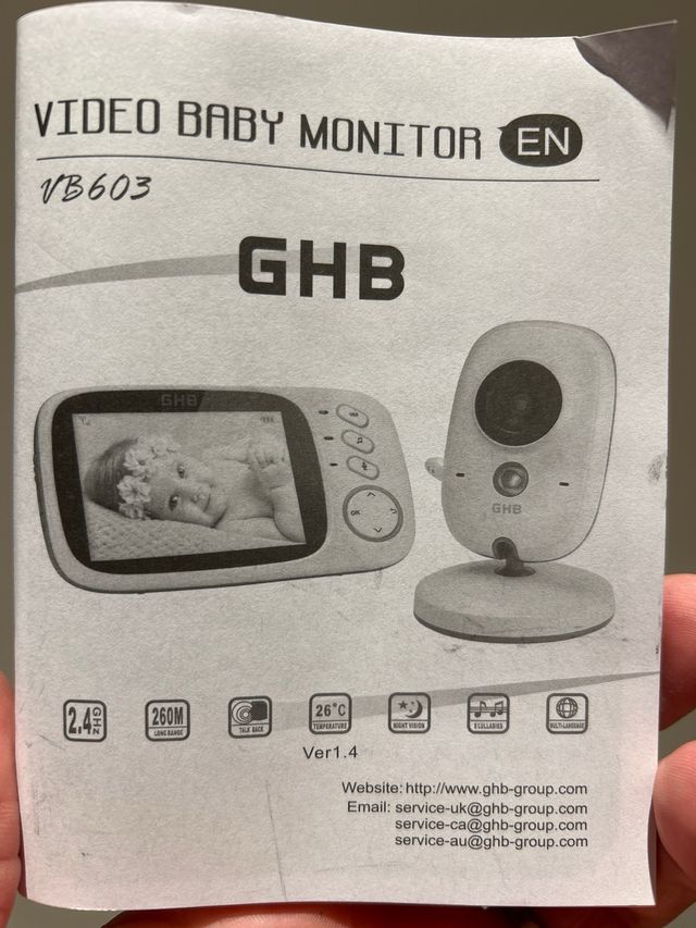 Vigilanza per bambini con fotocamera GHB VB603