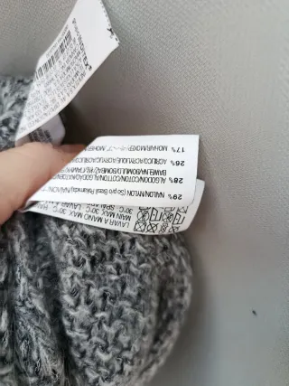 Jersey Zara punto cuello alto talla M