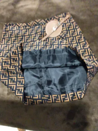 Fendi Falda Estampada FF Marrón y Negra