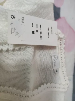 Chaqueta de comunión blanca talla 10 años