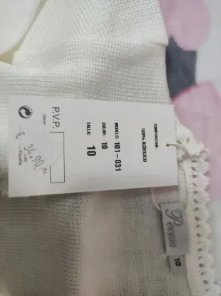 Chaqueta de comunión blanca talla 10 años