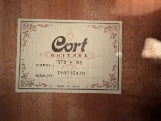 Guitarra Electroacústica Cort SFX E NS