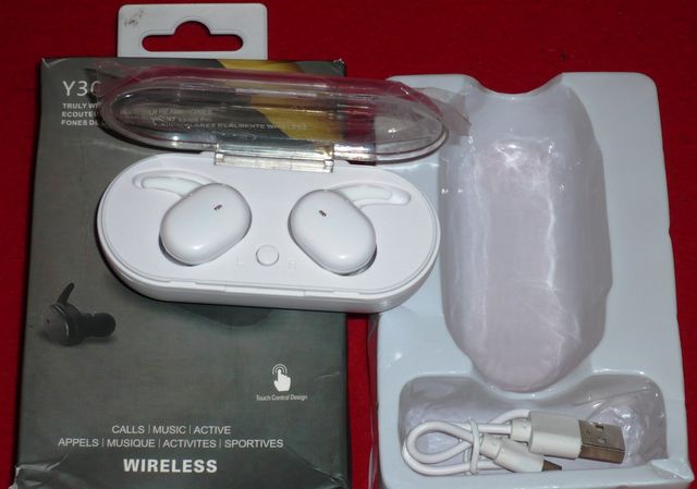 Auriculares Y30 TWS Blancos Nuevos