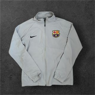 Felpa vintage FC Barcelona Nike grigia