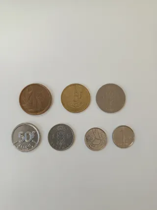 Lote de monedas de Bélgica