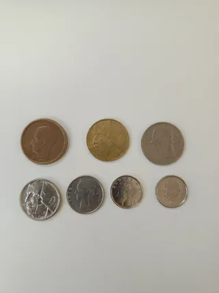 Lote de monedas de Bélgica