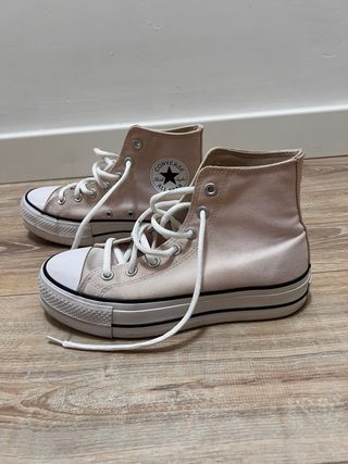 Botas Converse Plataforma Rosa Claro