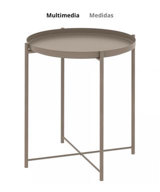 Tavolino IKEA GLADOM grigio beige